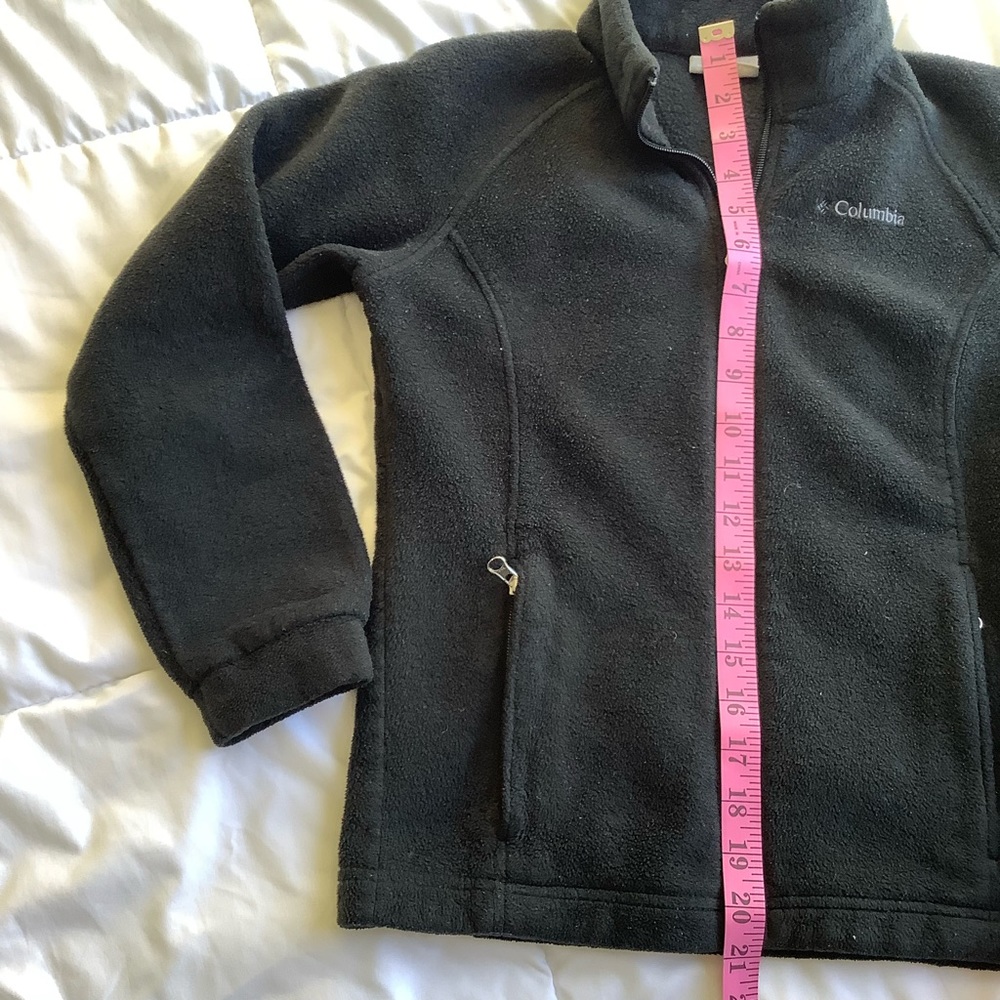 Columbia Youth Jacket Black Full Zip Size M 10/12 - Picture 5 of 8